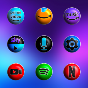 Pixly Fluo 3D - Icon Pack