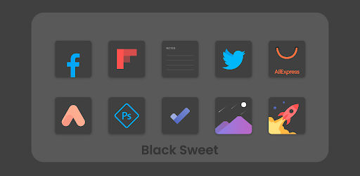 Black Sweet – Icon Pack 2.3 (Patched)