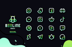 BeeLine Green Iconpack