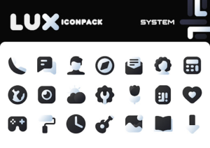 LuX Black Icon Pack