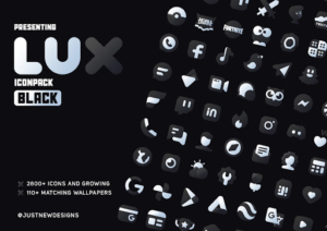 LuX Black Icon Pack