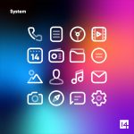 Aline White: linear icon pack 1.5.1 (Patched)