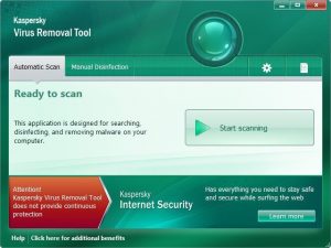 Kaspersky Virus Removal Tool v20.0.10.0