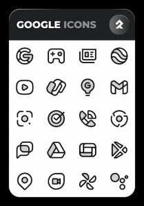 PHANTOM BLACK: Two tone icons