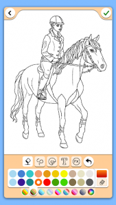 Horse coloring pages game