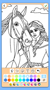 Horse coloring pages game