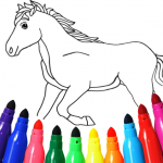 Horse coloring pages game 17.6.6 (Mod) Pic