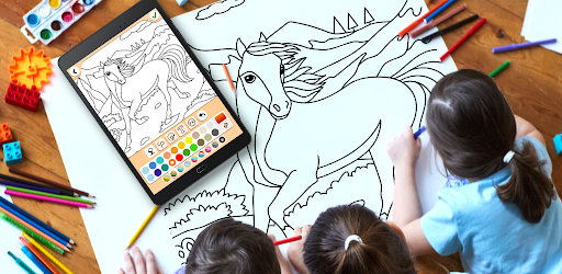 Horse coloring pages game 17.6.6 (Mod)