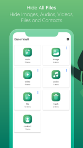 Dialer Vault Hide Photo Video