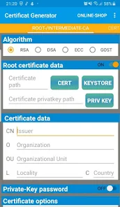 x509 Certificate KeyStore Gene