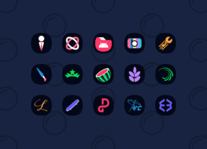 Crater Dark - Icon Pack