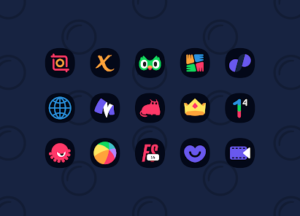 Crater Dark - Icon Pack