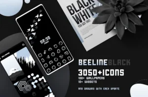 BeeLine Black IconPack