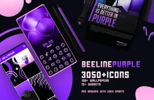 BeeLine Purple Iconpack