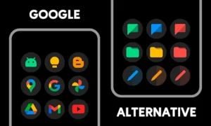 MiPlus Black - Round Icon Pack