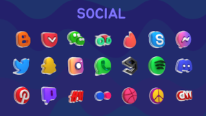 Glasstic 3D Icon Pack