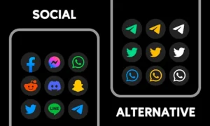 MiPlus Black - Round Icon Pack