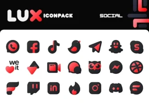 Lux Red IconPack