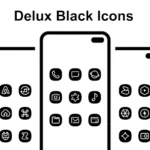 Delux Black – Icon Pack 1.6.4 (Patched)