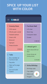 Grocery Shopping List -BudList