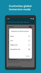 Immersive Mode Manager