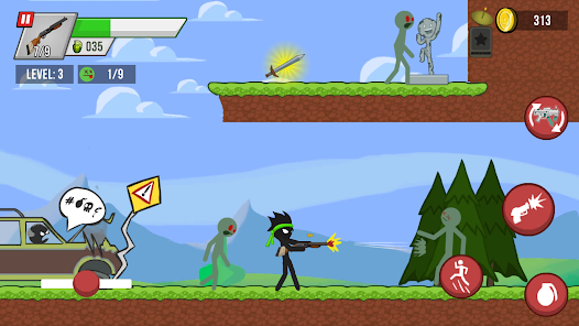 Stickman vs Zombies MOD APK v1.5.25 Pic