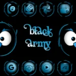 Black Army Sapphire Icon Pack 112.0 (Patched) Pic