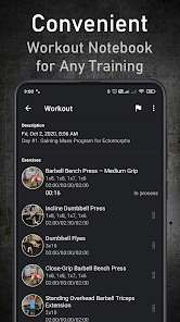 GymUp - workout notebook