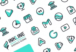 InkLine Green Iconpack