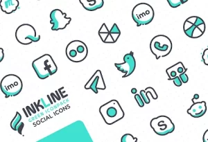 InkLine Green Iconpack