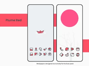 Plume Red - Icon Pack