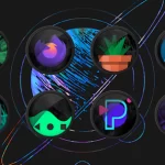 Black Smoke Rings Icon Pack 15.0.0 (Patched)