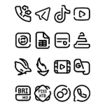 LineBula Black - Icon Pack 55 (Paid) Pic